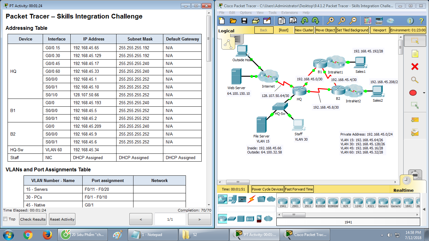 11.9.3 packet tracer