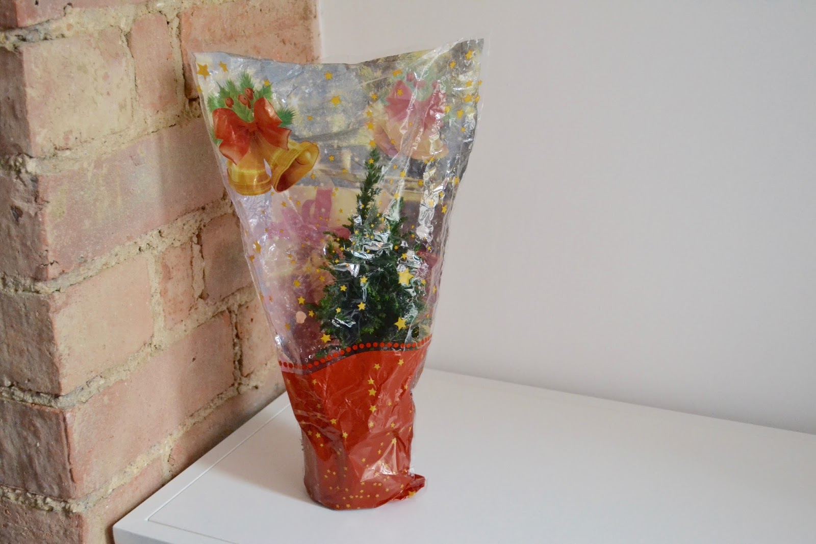 DIY Christmas Last Minute Plant Gift Wrap Idea The Things She Makes