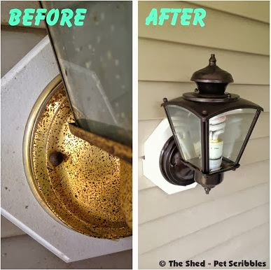 Ugly Light Fixture Makeover 