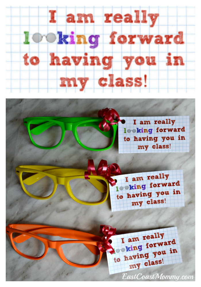 East Coast Mommy First Day Of School Treats I M Looking Forward To Having You In My Class