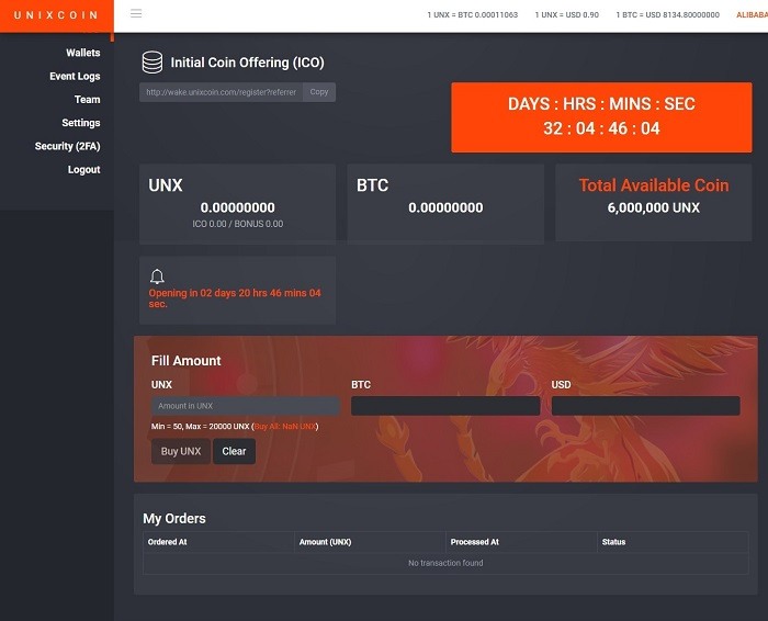 Unixcoin (UNX) là gì? Review Unixcoin và hướng dẫn đăng ký mua token Unixcoin