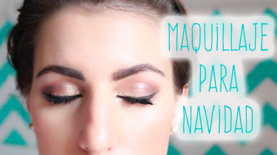 maquillaje fácil Navidad