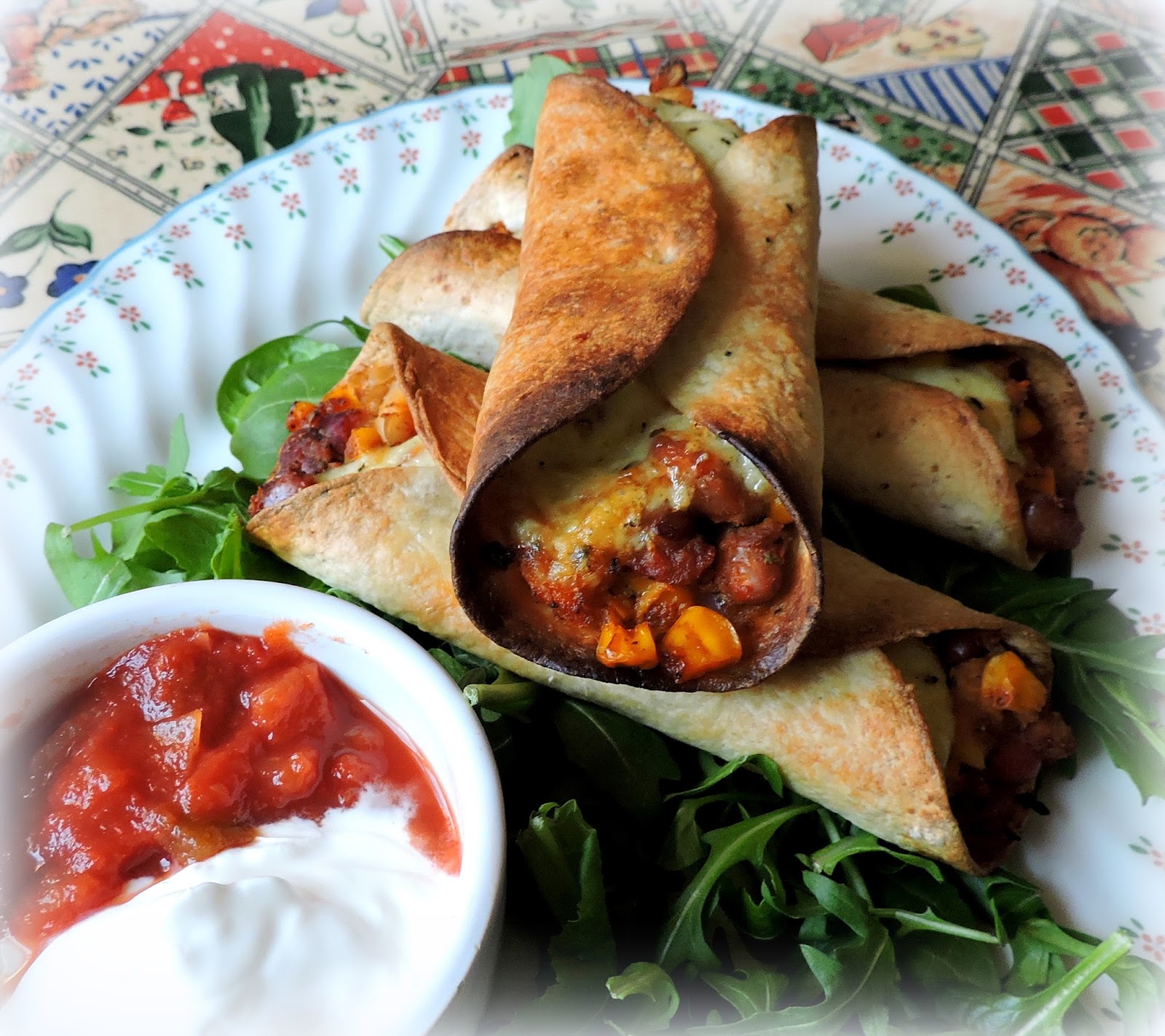 Crispy Baked Sweet Potato, Corn & Bean Flautas The English Kitchen