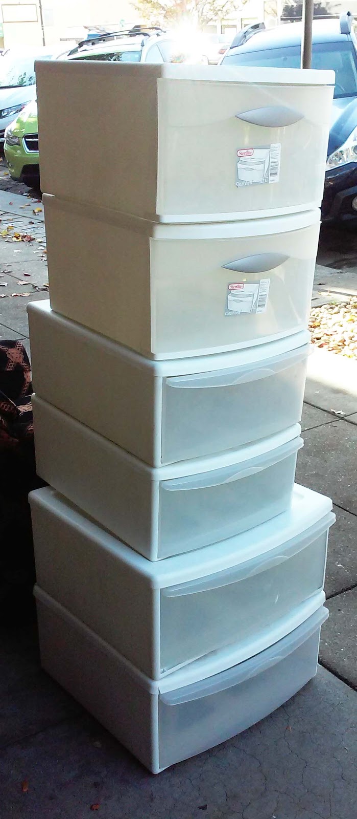 UHURU FURNITURE & COLLECTIBLES SOLD Plastic Drawers 812/pair