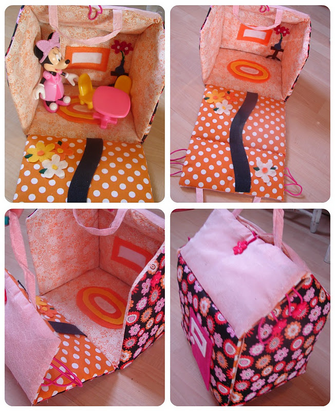 felt doll house
