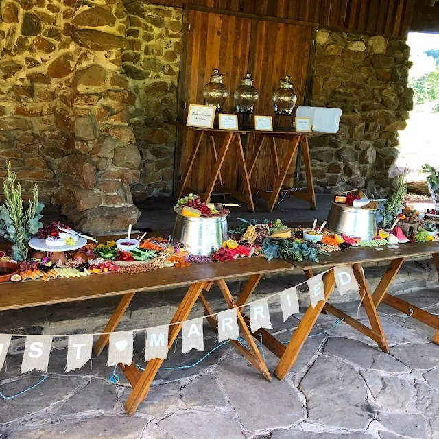 byron bay wedding grazing tables catering boards food