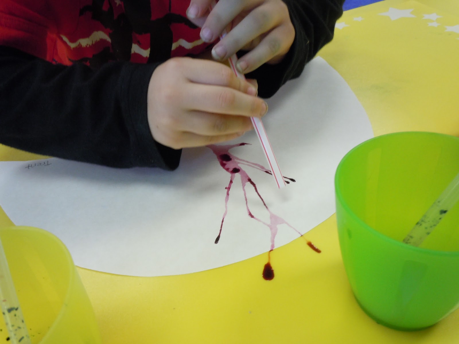 Kat's World: straw painting