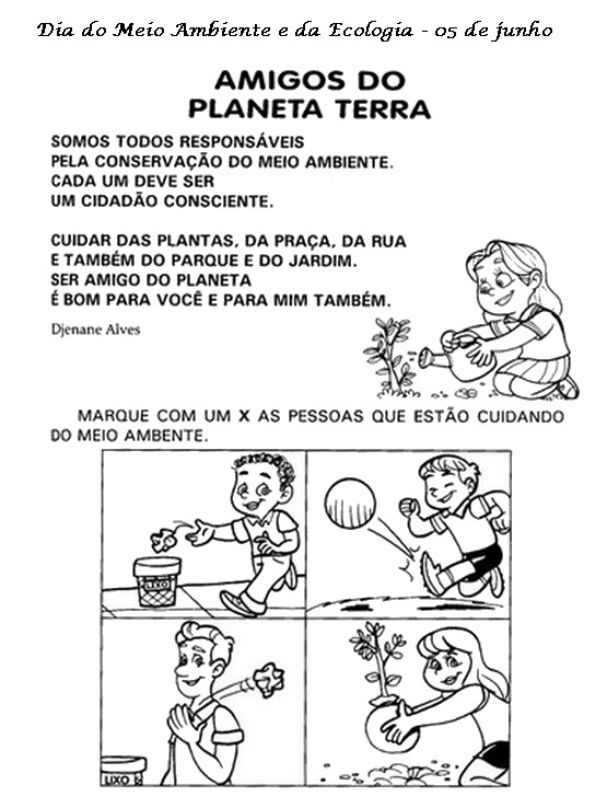 desenhos do meio ambiente para imprimir