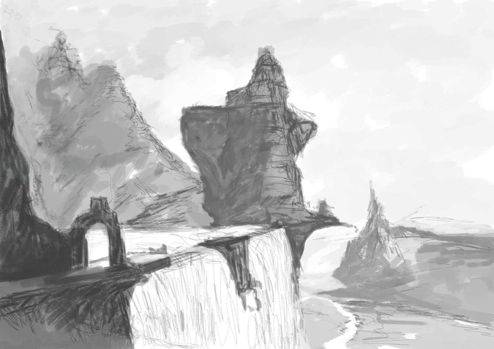 colored views Matte Painting