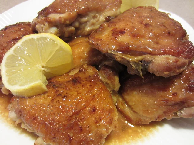 Renee's Kitchen Adventures:  Lemon Ginger Chicken Thighs.  Amazing flavor, super easy! 