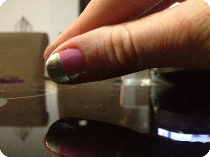 3. Pink and Gray Glitter Nails - wide 6