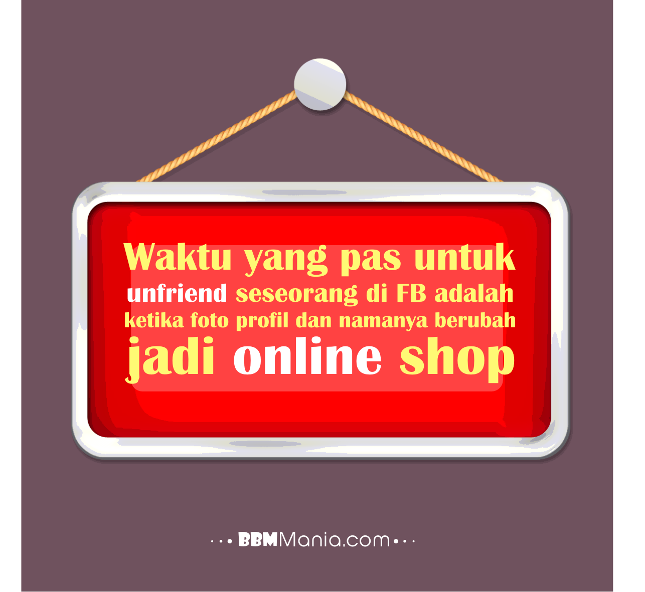 Gambar Kata Kata Lucu Tentang Facebook BBM Mania