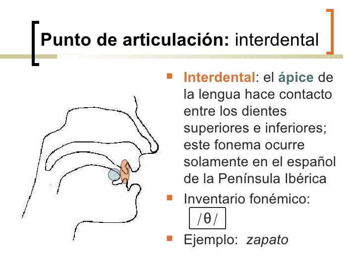 La fonética española 3La fricativa interdental sorda /θ/