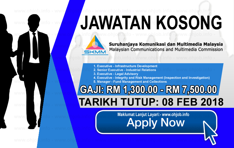 Jawatan Kosong Suruhanjaya Komunikasi Dan Multimedia Malaysia SKMM (08 Februari 2018) Iklan