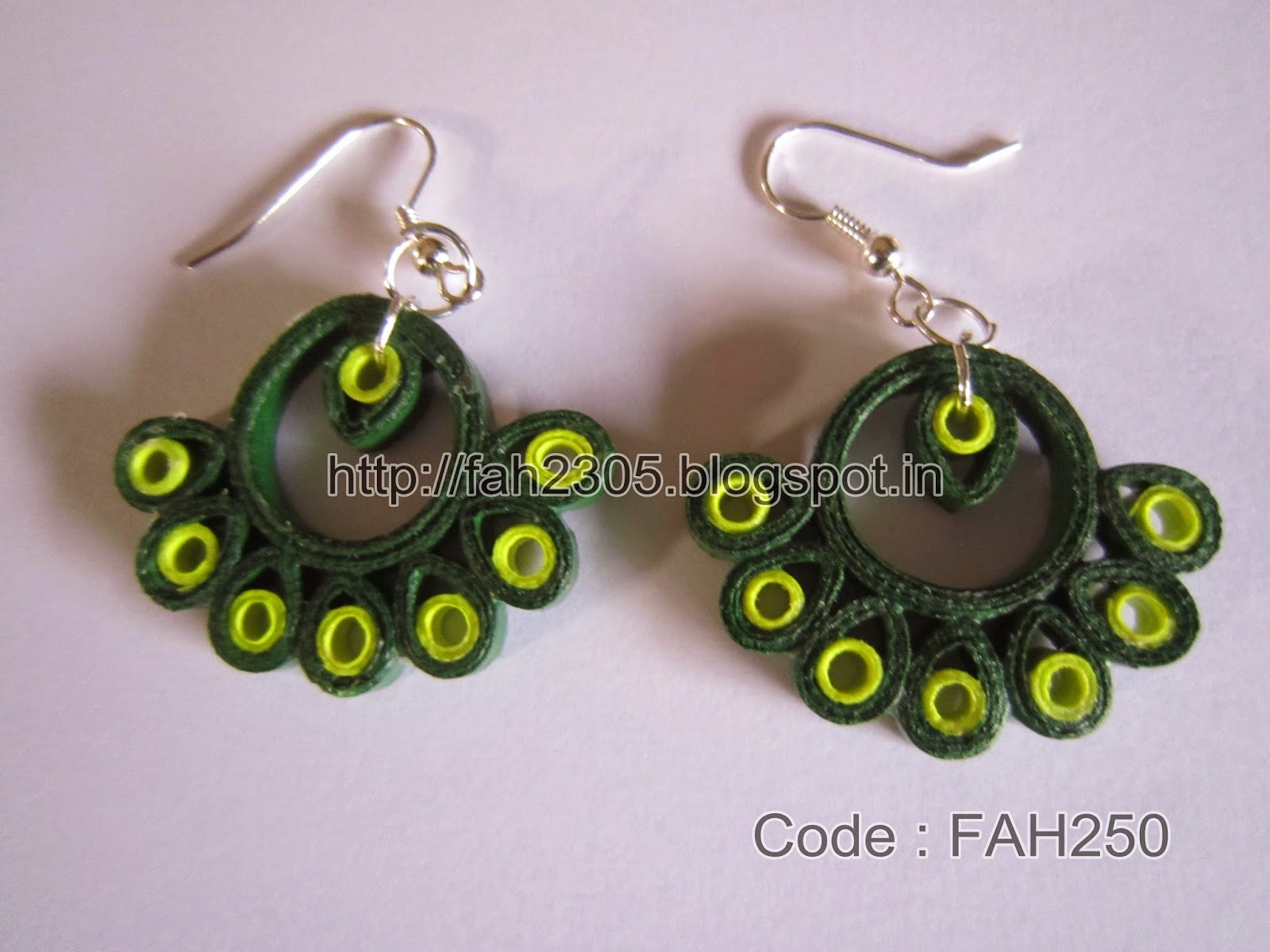 Fah Creations Paper Quilling Earrings New Designs.