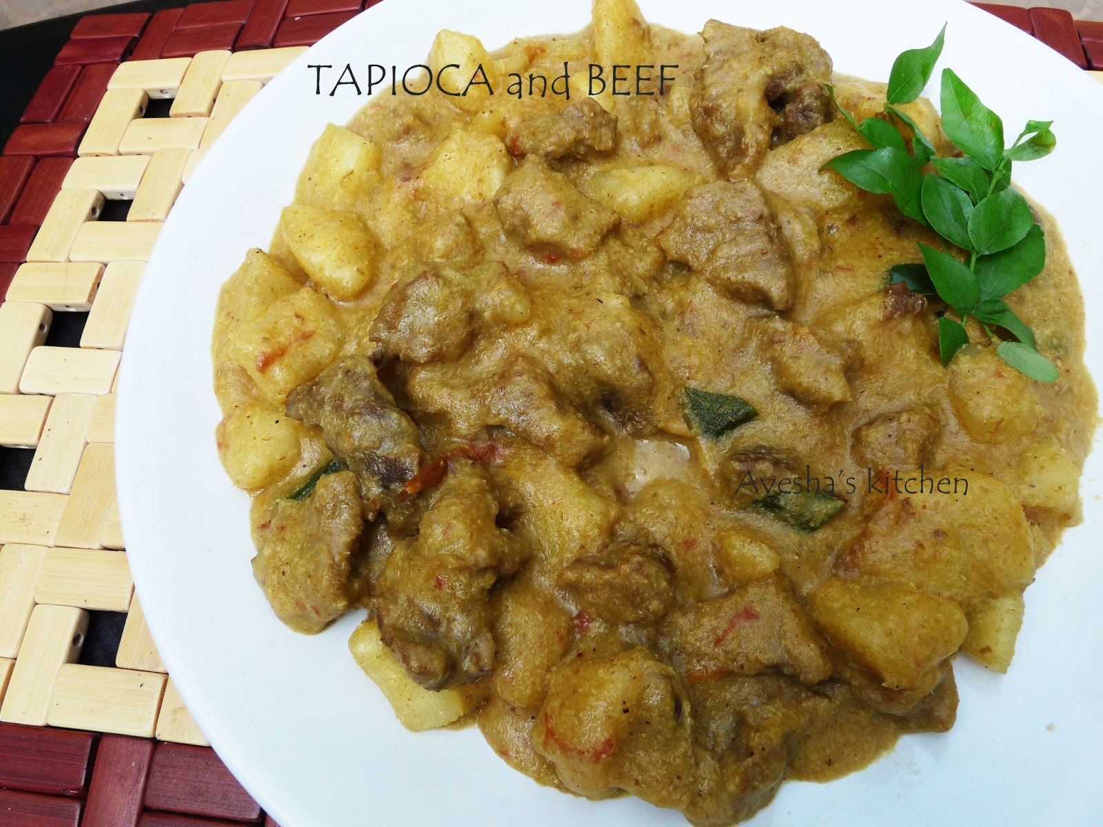 TAPIOCA RECIPES TAPIOCA WITH BEEF / TAPIOCA COOKED WITH BEEF AND SPICES