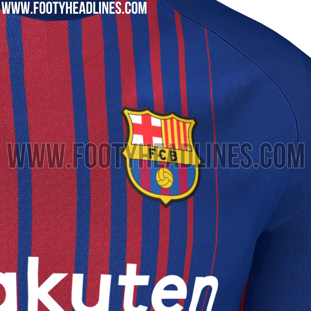 Exclusive: First Real Pictures - Barcelona 17-18 Home Kit Leaked ...