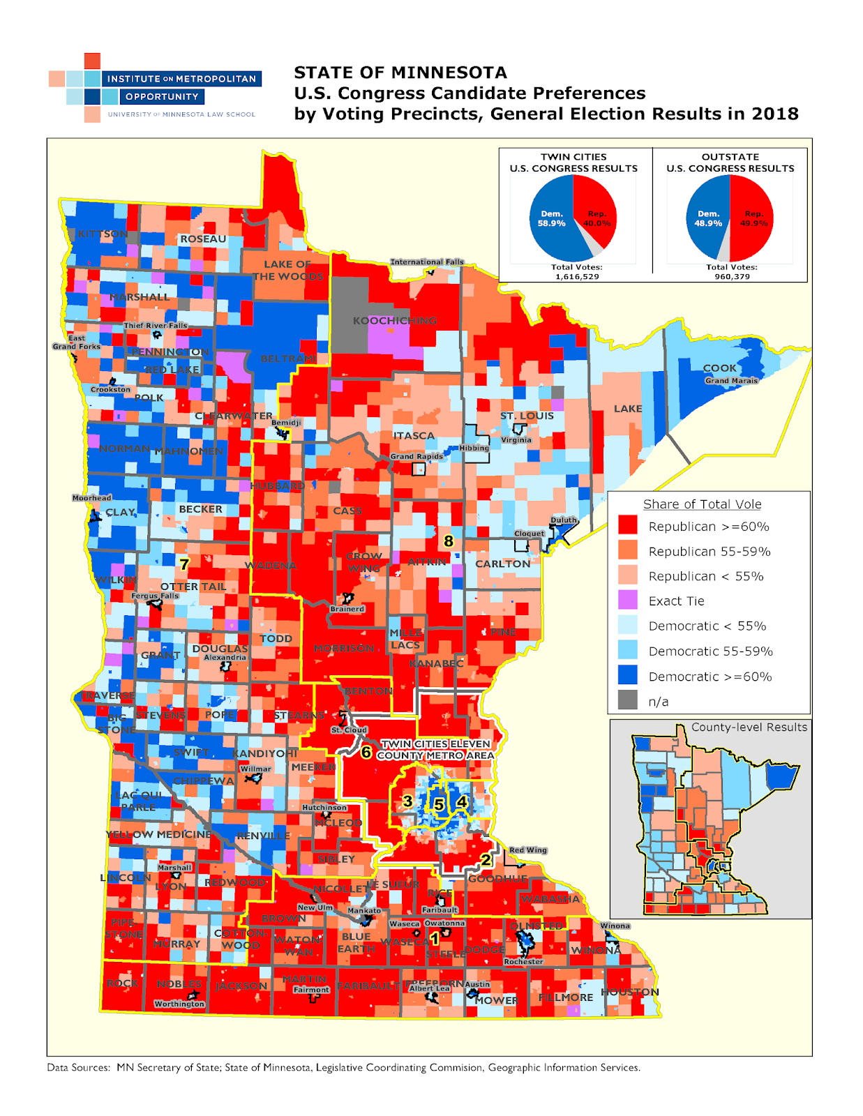 Institute on Metropolitan Opportunity Mapping the 2018 Minnesota