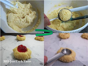 Resep Thumbprint Cookies dengan Selai Strawberry