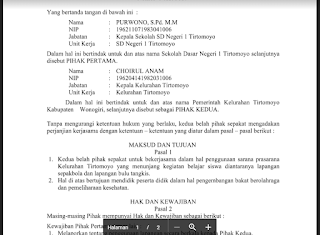 Contoh Program Kerjasama Sekolah Dengan Pihak Lain Dilengkapi Mou Bukti Fisik Akreditasi Sekolah Sd Mi Smp Mts Sma Smk Ma