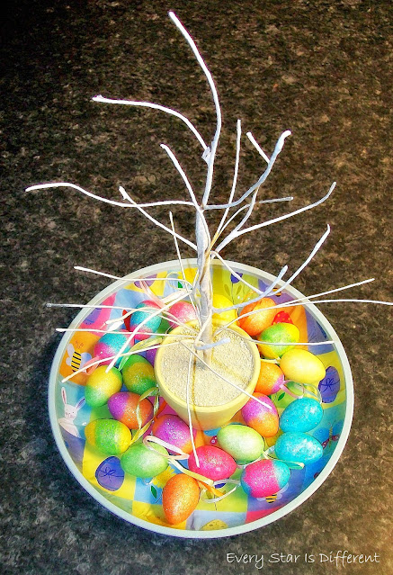 Stringing Easter Eggs
