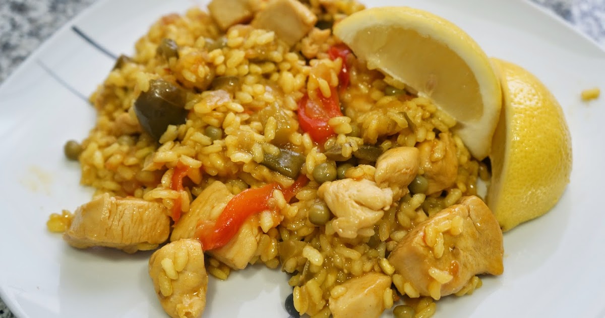 Paella de pollo Cocinero Diario