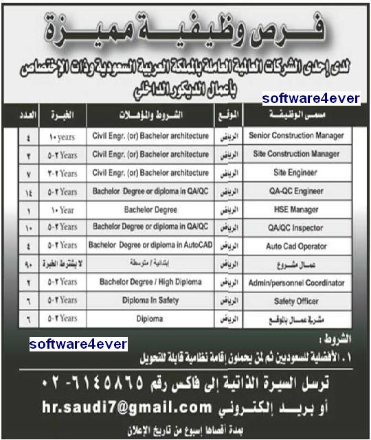 وظائف جريدة الرياض 26/11/2012 12 محرم 1434 وظائف شاغرة فى كبرى