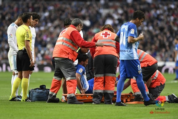 Málaga, Juankar sufre la rotura del cruzado