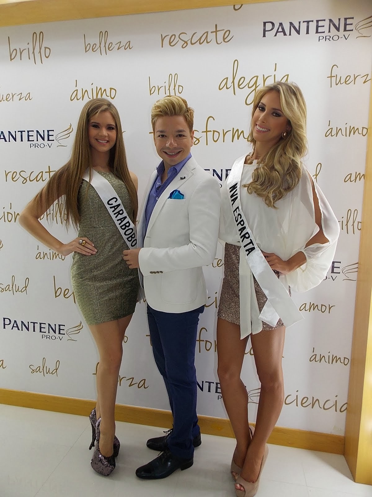 ANDRES ARAGON con Pantene y el Miss Venezuela