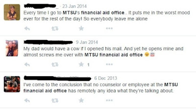 the reasons MTSU financial aid office is really difficult to be called
