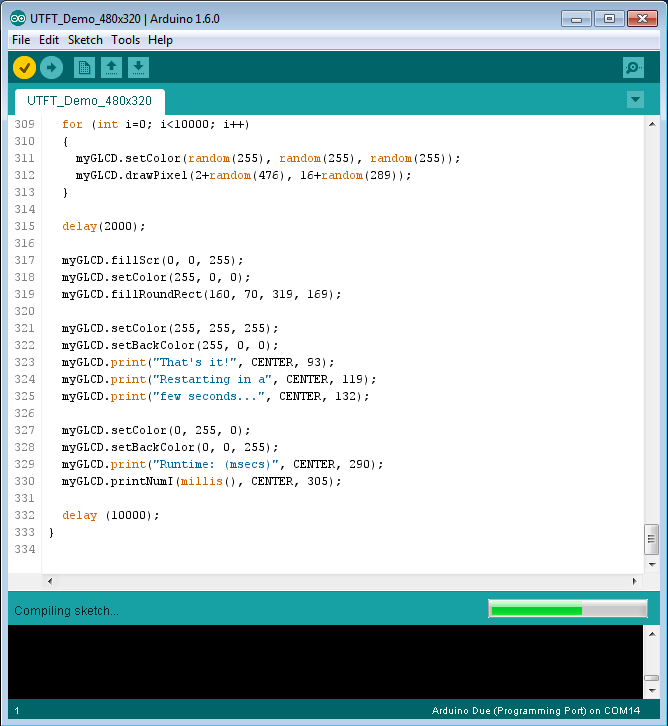 3.5 inch UTFT Display guide