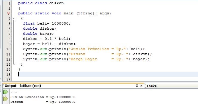 CONTOH SOAL PEMROGRAMAN JAVA