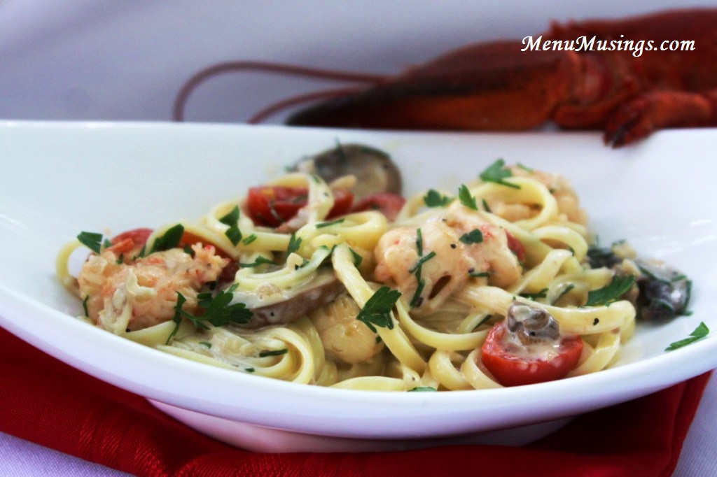 Menu Musings of a Modern American Mom Lobster Linguine with Cognac