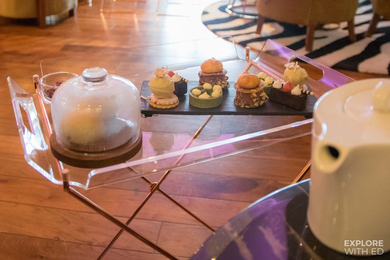 Pastry Perfection course of Mulberry Bar Afternoon Tea with scones