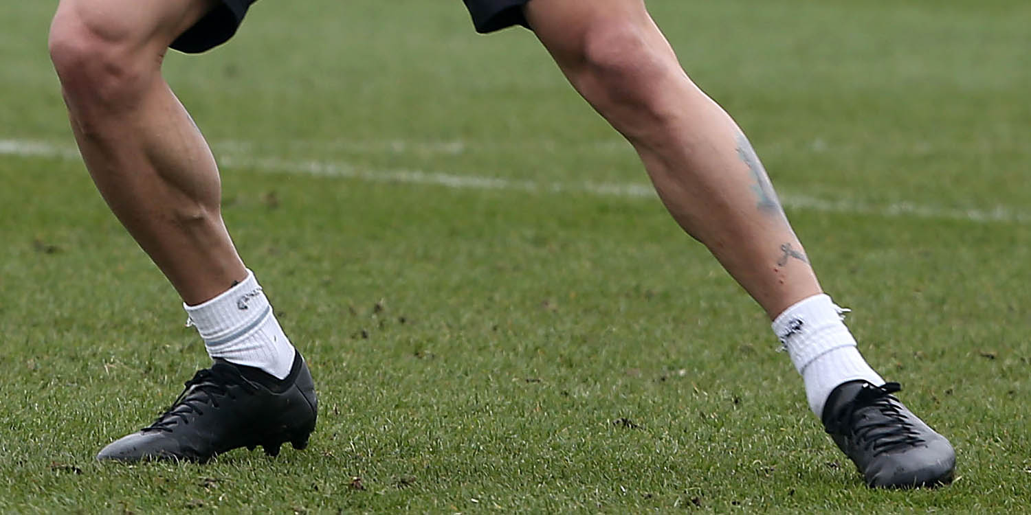 Ángel di María Trains in Blackout Adidas Prototype Boots
