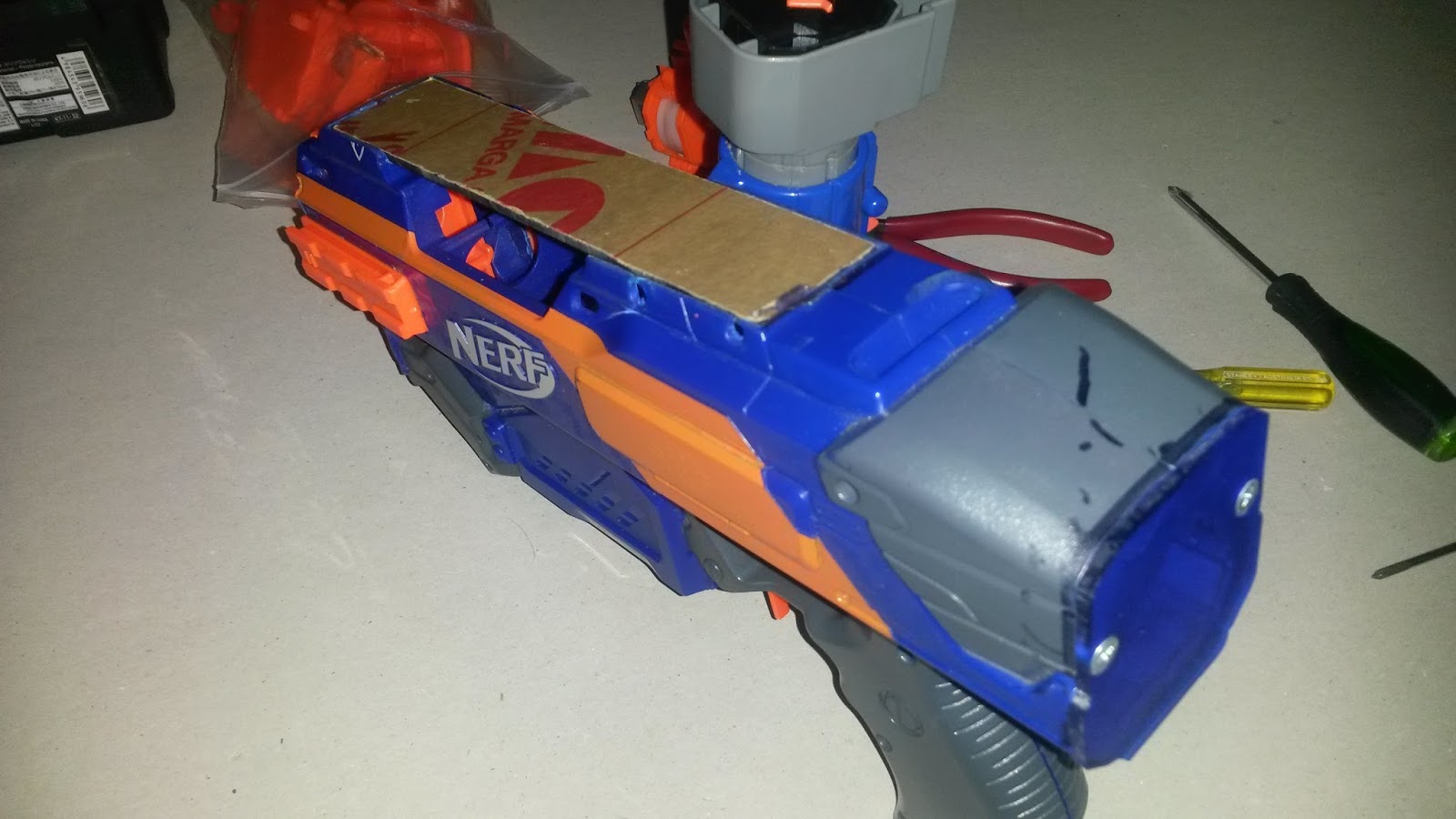 Rapidstrike 180 Motor Cover Nerf Blaster Hellcat Wolverine Orange 
