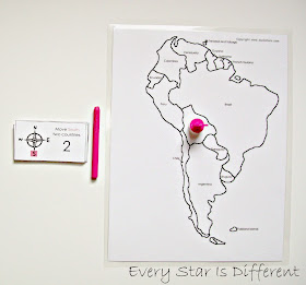 South America Compass Activity (Free Printable)
