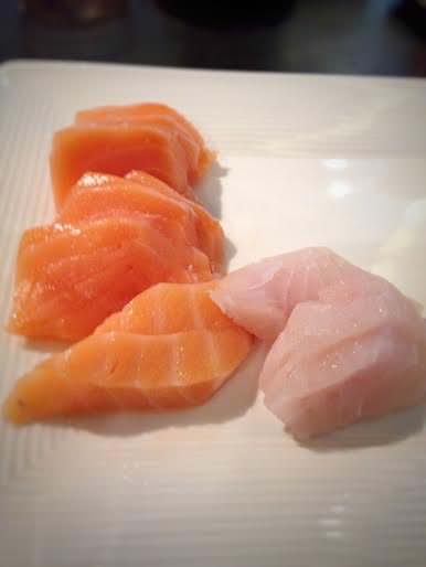 Fresh sashimi at Circles Event Café