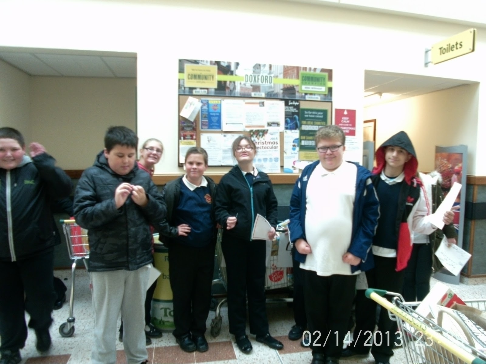 Portland Challenge Days S1 make a donation to the food bank