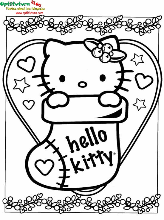 Hello Kitty [Dibujos para colorear] ~ Optifutura