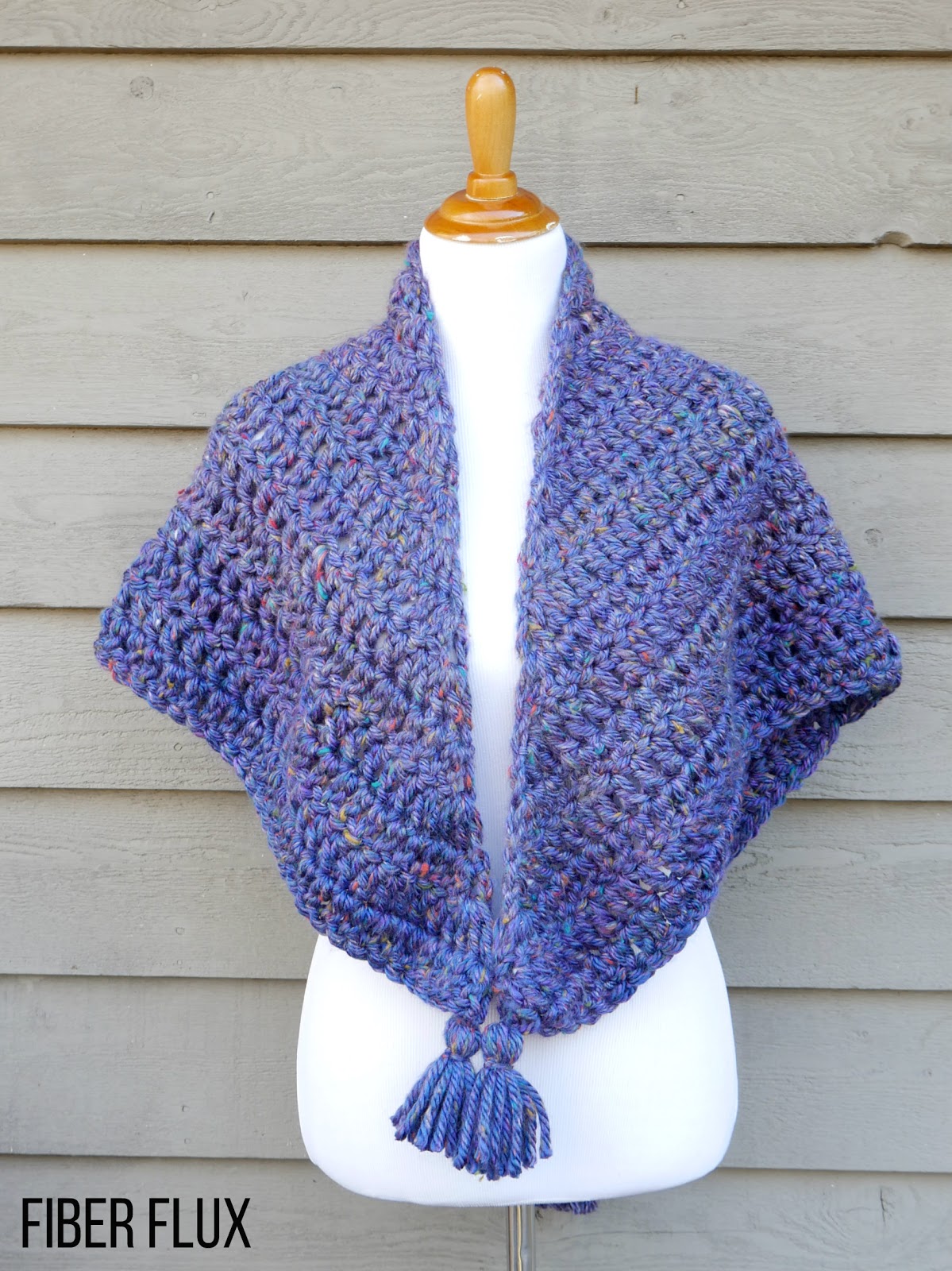 Fiber Flux: Free Crochet Pattern...Snow Berries Blanket Shawl!