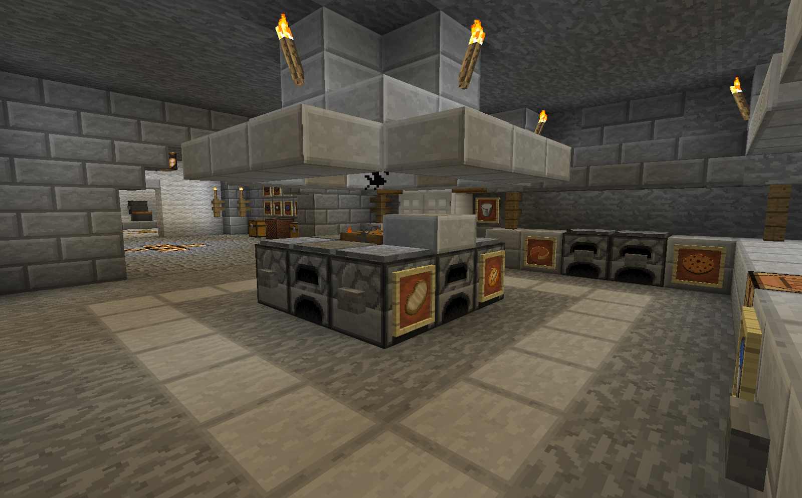 Minecraft Projects: Minecraft Kitchen: with Functional ...