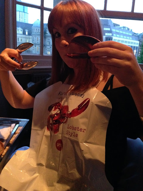Lobster claws and apron
