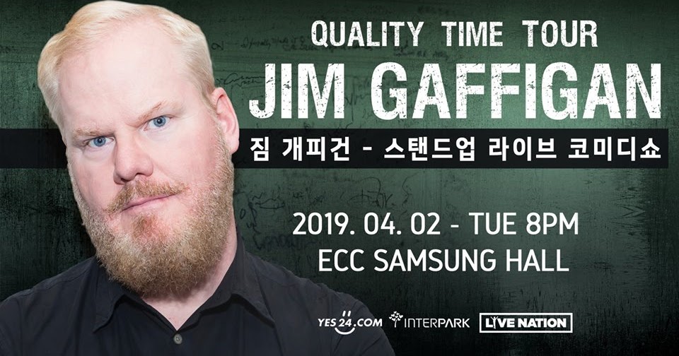 Jim Gaffigan standup comedy show in Seoul April 2, 2019