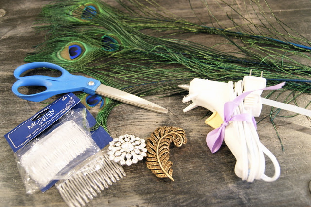 diy peacock headpiece