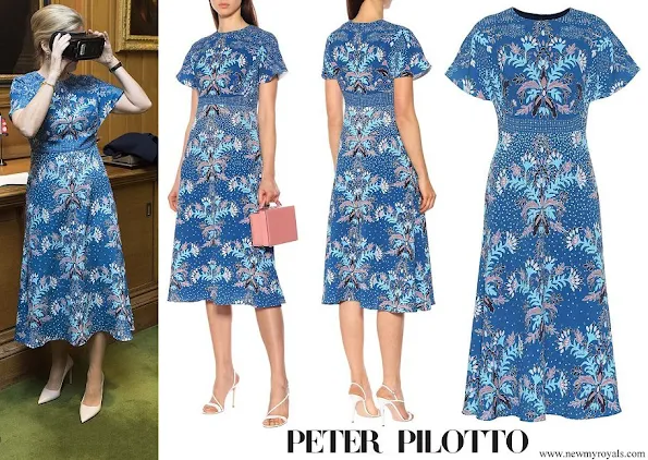 The Countess of Wessex wore a PETER PILOTTO Floral printed dress