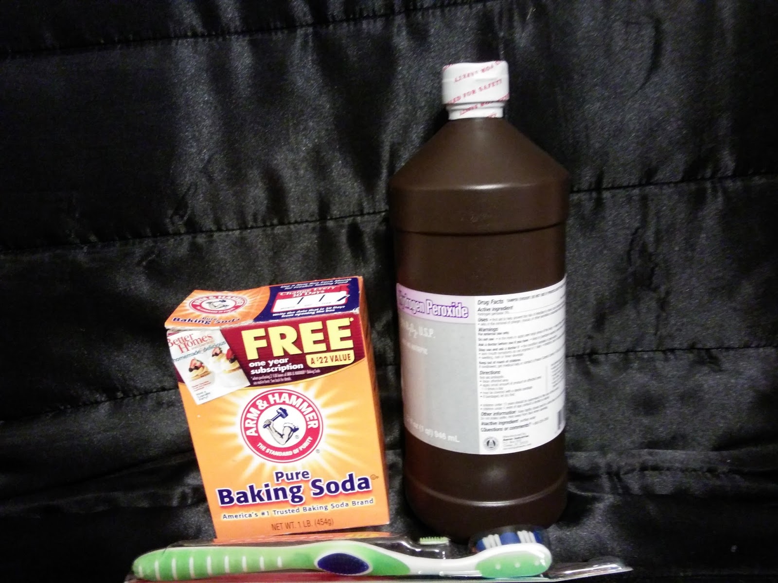 Wanted A Healthy Mouth Brushing With Baking Soda and Hydrogen Peroxide