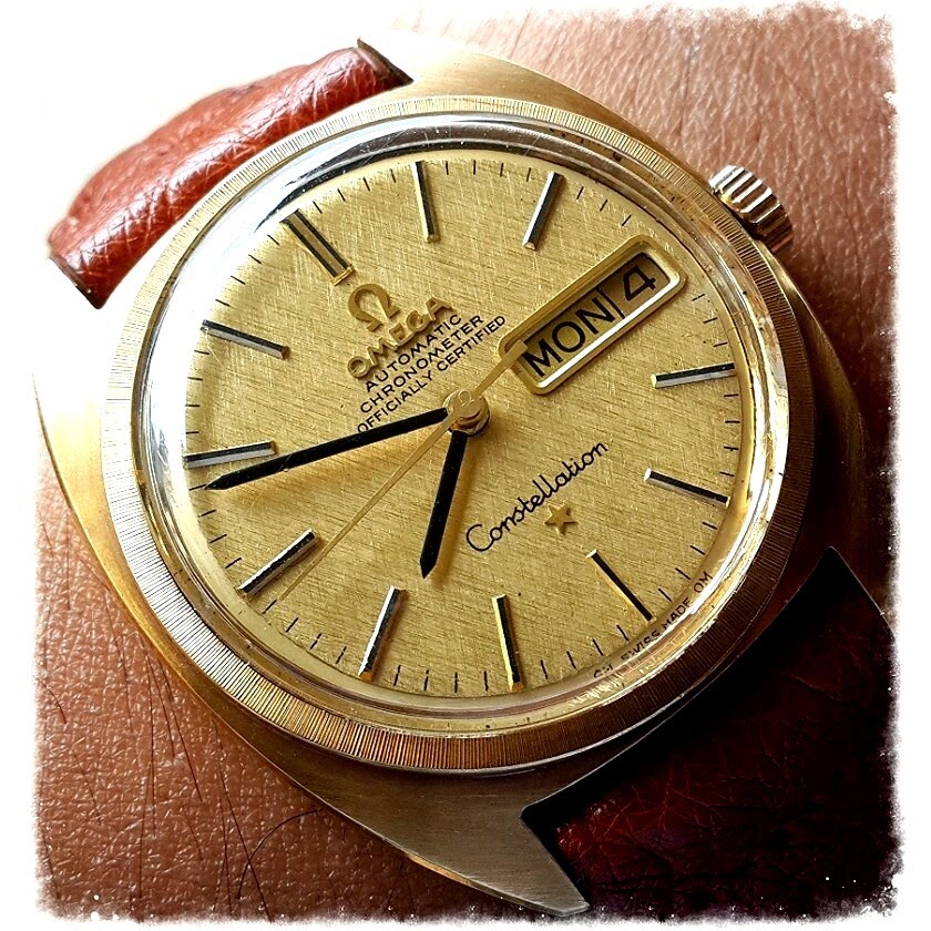 OMEGA Constellation C Shape 18K Textured Dial