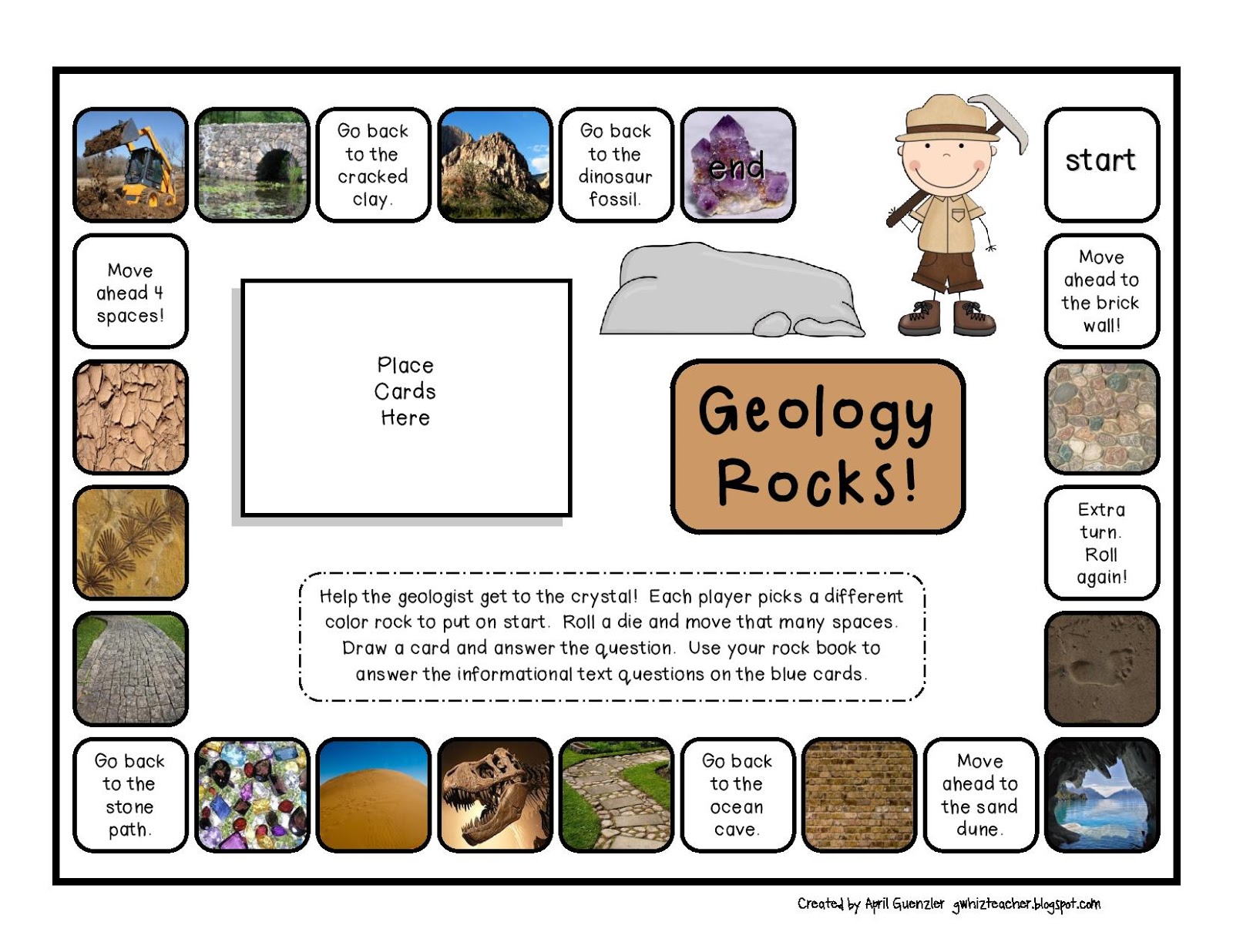 gwhizteacher Geology Rocks! Earth Science Game