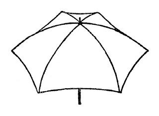 umbrella parasol image vintage digital download
